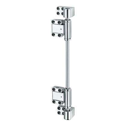 STAINLESS INTERLOCKING MULTIAXIAL HINGES FOR LARGE AIRTIGHT DOORS